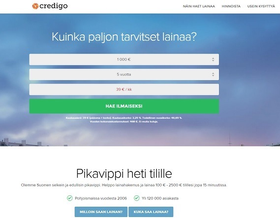 credigo kulutusluotto