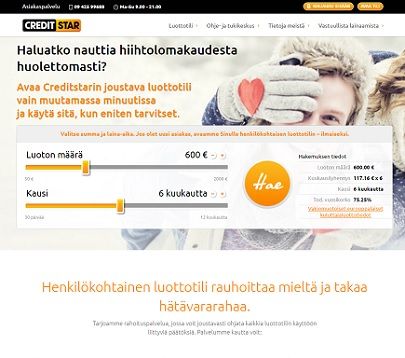 Creditstar kulutusluotto on sinun oma varakassa, se henkilökohtainen mielen rauhoittaja.