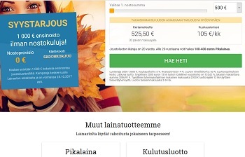 Pikavippi on edullinen ja yksi ainoista perinteisistä vipeistä